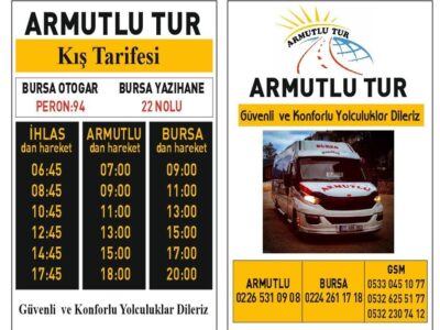 Armutlu Bursa Minibüs İşletmeciliği Armutlu Tur